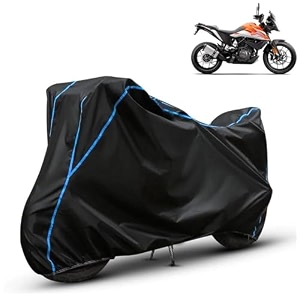 kerwa waterproof bike cover compatible with ktm 250 adventure  dust proof uv-resistant all-weather protection bike body cover windproof elastic bottom