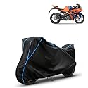 Kerwa Waterproof Bike Cover Compatible with KTM RC 125 | Dust Proof, UV-Resistant, All-Weather Protection Bike Body Cover, Windproof Elastic Bottom