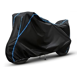 kerwa waterproof bike cover compatible with shotgun 650  dust proof uv-resistant all-weather protection bike body cover windproof elastic bottom