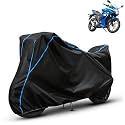 Kerwa Waterproof Bike Cover Compatible with Suzuki Gixxer SF | Dust Proof, UV-Resistant, All-Weather Protection Bike Body Cover, Windproof Elastic Bottom