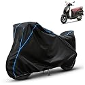 Kerwa Waterproof Bike Cover Compatible with Suzuki Access 125 | Dust Proof, UV-Resistant, All-Weather Protection Bike Body Cover, Windproof Elastic Bottom