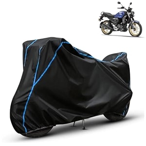 kerwa waterproof bike cover compatible with yamaha fz x  dust proof uv-resistant all-weather protection bike body cover windproof elastic bottom