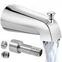 KES All Metal (Inside & Out) Tub Spout with Diverter, 5-3/8" Bathtub Spout