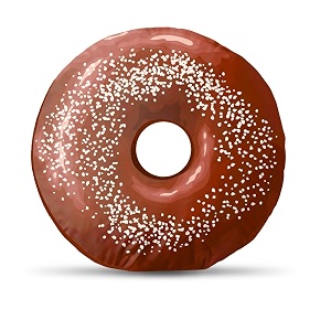 Kesar Enterprises Donut Doughnut Cushion Pillow