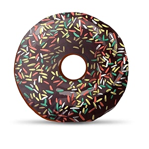 Kesar Enterprises Donut Doughnut Cushion Pillow