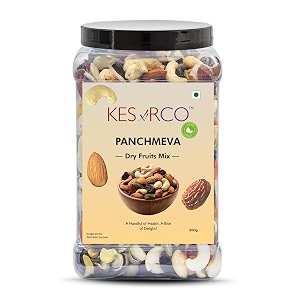 kesarco panchmeva dry fruits mix  800g  premium 5 dry fruit blend  energy amp immunity booster  natural amp preservative-free
