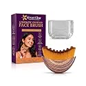 Kesariglow Lymphatic Contour Face Brush for Jawline Sculpting & Facial Massage | De-Puffing, Lymphatic Drainage & Skin Tightening | Soft Bristle Facial Massager for Chin, Neck & Cheeks | Includes Travel Case