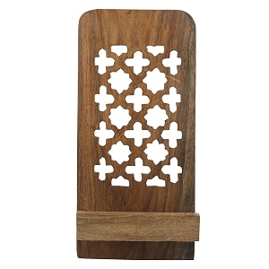 sheesham wood mobile stand for table bed mobile holder phone stand holder cell phone stand office table accessories tablet stand mobile stand holder wooden mobile stand - l x b x h - 35 x 5 x 7 inch