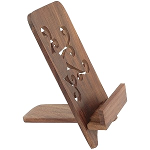 wooden mobile phone holder for desk mobile stand for table phone stand holder tablet stand mobile stand holder wooden mobile stand- sheesham wood-lxbxh- 35 x 5 x 7 inch