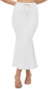 keshav piya fab Lycra Blend Petticoat White