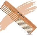 Handmade Neem Wood Anti-Dandruff Hair Tail Combs For Hairs Fall Control For Men And Women (Beige)