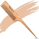 Handmade Neem Wooden Combs Hair Comb For | Women &amp; Men | Natural &amp; Eco-Friendly | Anti-Bacterial Hair Styling Comb with Fine &amp; Wide Teeth Comb | Made in India (Tail Comb)