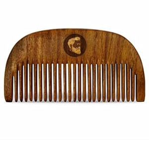 natural sesame handmade beard comb pocket beard comb with joint and wide teeth comb for men