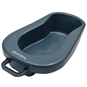 keshomed bed pan ideal for hospitalized beded patients it is use by unisex bed patients it is made of a grade plastic material which work long