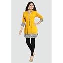 Keshubaba Women39s Short Tunics with Neckline Embroidery