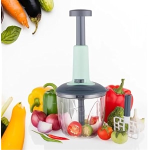 kesi ornaments manual 500 ml food processor vegetable chopperpull chopper with string food chopper vegetable cutter for veggies fruits salad onion ginger nuts herbs etcmulticolor