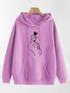 kesrinandanexport graphic print hooded neck casual men purple sweater