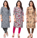 KETAKI FASHION Women Printed Straight Kurta