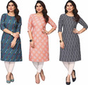 KETAKI FASHION Women Printed Straight Kurta