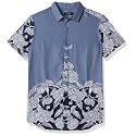 Ketch Men39s Cotton Slim Fit Printed Half