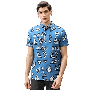 KETCH Mens Paisley Regular Fit Shirt