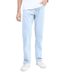 Ketch Mens Straight Fit Mid Rise Jeans
