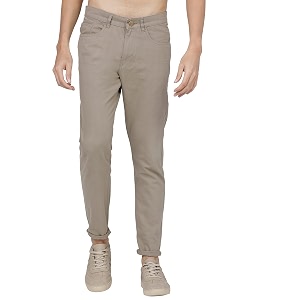 KETCH Men Mid Rise Tapered Fit Trouser