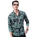 Ketch Men Cotton Slim Fit Printed Full