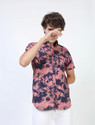 KETCH Men Printed Casual Pink Shirt