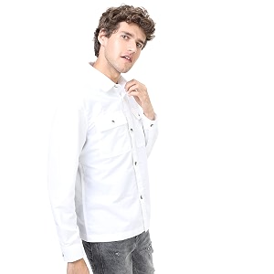 KETCH Mens Full Sleeves Slim Fit Over