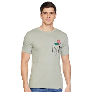 KETCH Men Slim Fit Printed Half Sleeve