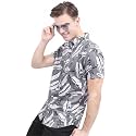 KETCH Men Slim Fit Printed Half Sleeve