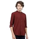 KETCH Men Cotton Slim Fit Solid Full
