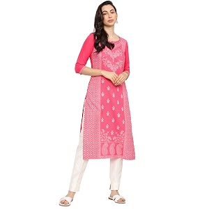 Ketch Polyester Womens Regular Fit Printed Threeforth