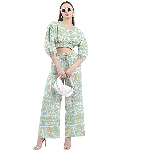 KETCH Polyester Womens Regular Fit Printed Threeforth