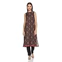 KETCH Polyester Women39s Regular Fit Printed Sleeveless