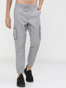 KETCH Regular Fit Men Grey Trousers