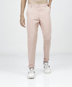 KETCH Slim Fit Men Pink Trousers