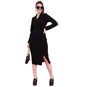 Ketch Womens Fit and Flare Knee Length