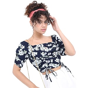 KETCH Women Regular Fit Printed Short Sleeve