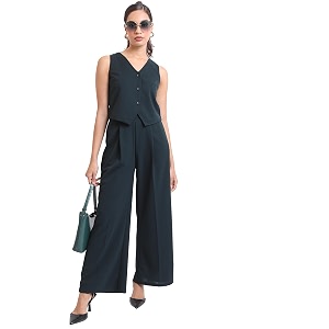Ketch Women Regular Fit Sleeveless Co-Ord Set