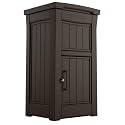 Keter Delivery Box for Porch with Lockable Secure Storage Compartment to Keep Packages Safe, One Size, Brown