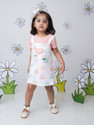 KETI MINI Dungaree For Baby Girls Striped Cotton Blend (Multicolor, Pack of 1)