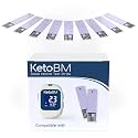KetoBM Blood Ketone Test Strips for Dual Bluetooth Ketone & Glucose Meter, 50pk