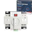 Ketofa 2P 63A 110V Automatic Transfer Switch, Dual Power ATS, White