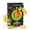 Ketolab Keto Cheese Nacho Chips, 150 Gms, 1 Pack, 2.8g Net Carb &amp; 7g High Protein/Serving, Identical to Regular Nacho Chips, Ultra Low Carb, Pre-Biotic High Fibre, Low GI, For Keto Diet &amp; Weight Loss