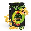 Ketolab Keto Jalapeno Nacho Chips, 200 Gms, 1 Pack, 2.6g Net Carb &amp; 7g High Protein/Serving, Identical to Regular Nacho Chips, Ultra Low Carb, Pre-Biotic High Fibre, Low GI, For Keto Diet, Weight Loss