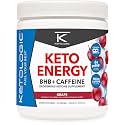 Ketologic KetoEnergy BHB + Caffeine (Grape) 30 Servings, 100mg Caffeine