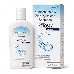 Ketosev Ketoconazole Zinc Pyrithione Shampoo 100