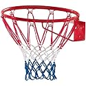 KETSY 260 Basketball Set Full Size Basketball Ring 46 cm with Basketball Siize 5 No and Net Multicolor (Wall Mount Basketball Hoop Ring with Net)